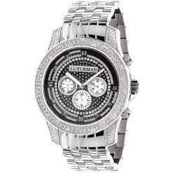 Men's Diamond Watch: Luxurman 0.50ct