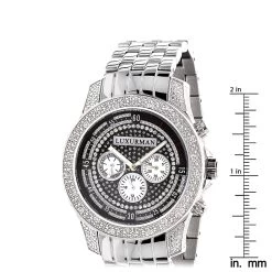 Men's Diamond Watch: Luxurman 0.50ct -Watch Store mens diamond watch luxurman 050ct p 47727 ruler