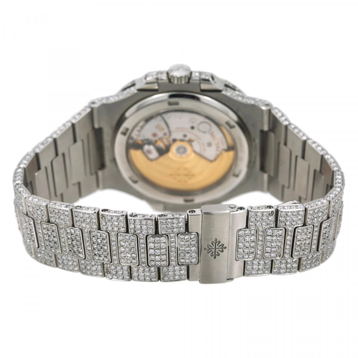 Men's Diamond Watch Patek Philippe Nautilus 40mm Blue Dial 5 Men's Diamond Watch Patek Philippe Nautilus 40mm Blue Dial - Image 5