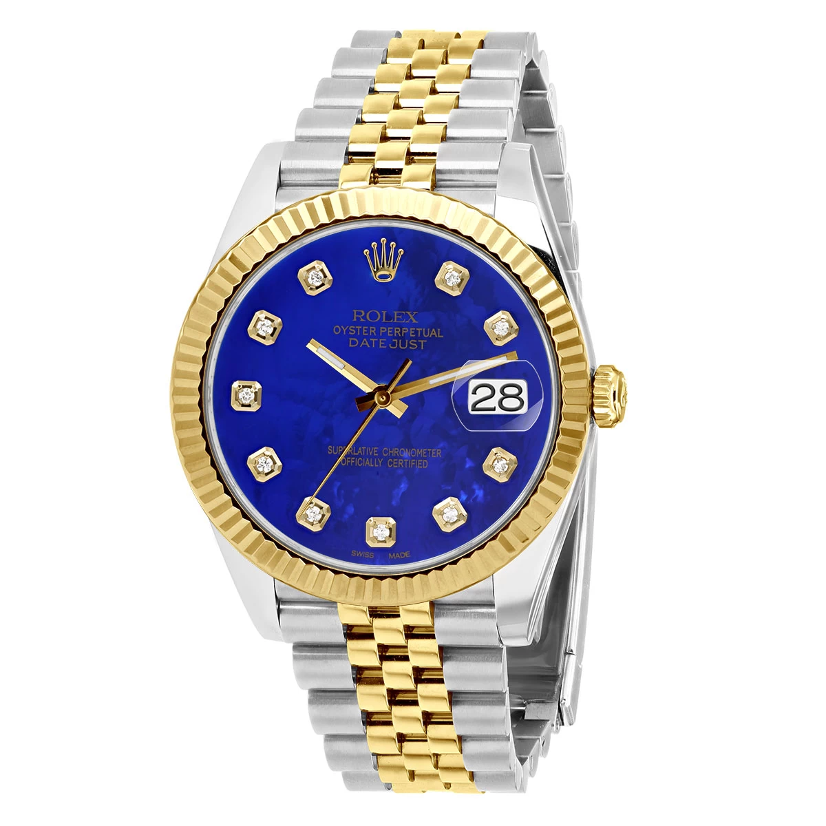 Men's Diamond Watch Rolex Datejust 41mm Blue Mother Of Pearl Dial 1 Men's Diamond Watch Rolex Datejust 41mm Blue Mother Of Pearl Dial