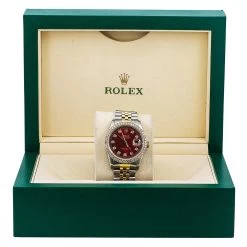 Men's Diamond Watch Rolex Datejust 36mm Jubilee Bracelet Red Dial Yellow Gold And Stainless Steel -Watch Store mens diamond watch rolex datejust gold 36 mm jubilee bracelet red dial w00782 0E8A5753 4ed27de9 1822 42fb 98ce 75b25f97af3f 2048x2048