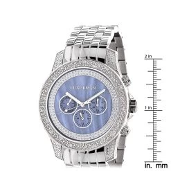 Men's Diamond Blue MOP 0.5ct Luxurman Freeze 9 Men's Diamond Blue MOP 0.5ct Luxurman Freeze -Watch Store mens diamond watches blue mop 05ct luxurman freeze p 9237 ruler