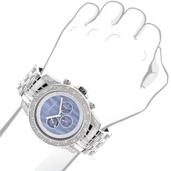 Men's Diamond Blue MOP 0.5ct Luxurman Freeze 7 Men's Diamond Blue MOP 0.5ct Luxurman Freeze -Watch Store mens diamond watches blue mop 05ct luxurman freeze p 9237bod