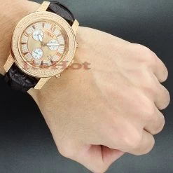 Men's Diamond Joe Rodeo Watch JoJo 2000 Rose Gold -Watch Store mens diamond watches joe rodeo watch jojo 2000 rose gold p 46819bod