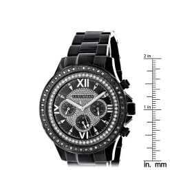 Men's Diamond Luxurman Black Diamond Watch 2ct Liberty -Watch Store mens diamond watches luxurman black diamond watch 2ct liberty ruler