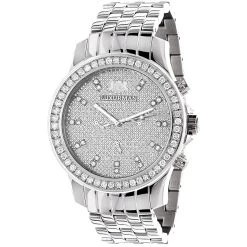 Men's Diamond LUXURMAN Diamond Watch 2.5ct