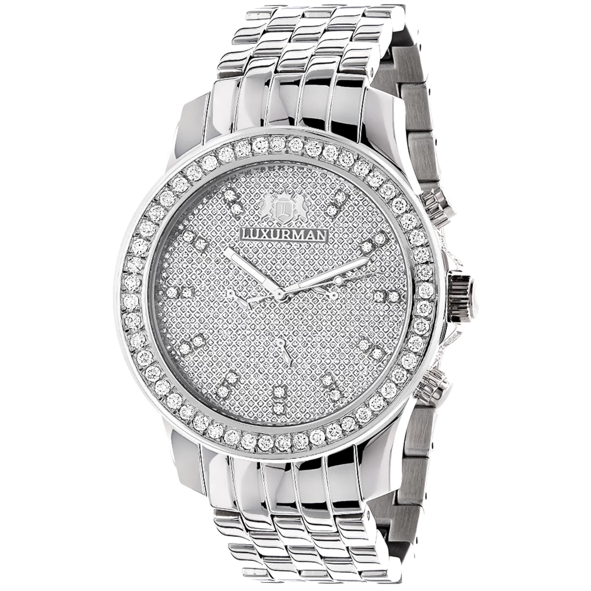 Men's Diamond LUXURMAN Diamond Watch 2.5ct 1 Men's Diamond LUXURMAN Diamond Watch 2.5ct