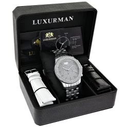 Men's Diamond LUXURMAN Diamond Watch 2.5ct 8 Men's Diamond LUXURMAN Diamond Watch 2.5ct -Watch Store mens diamond watches luxurman diamond watch 25ct p 35311 4