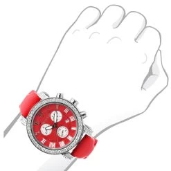 Men's Fine Diamond Benny Co Watch 3ct Red 6 Men's Fine Diamond Benny Co Watch 3ct Red -Watch Store mens fine diamond watches benny co watch 3ct red p 8679 body