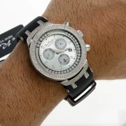 Men's Floating Diamond Watch 2.20ct Joe Rodeo Master -Watch Store mens floating diamond watch 220ct joe rodeo master p 8897 bod2