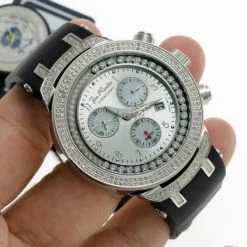 Men's Floating Diamond Watch 2.20ct Joe Rodeo Master -Watch Store mens floating diamond watch 220ct joe rodeo master p 8897 bod3