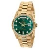 Men's Gold Watch Rolex Day-Date Diamond 36mm Green Mother Of Pearl Dial President Bracelet