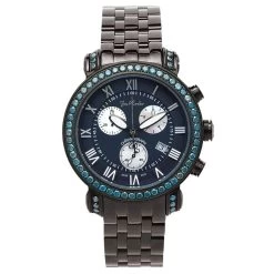 Men's Joe Rodeo Blue Diamond Watch 5.50ct Classic