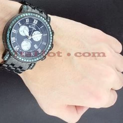 Men's Joe Rodeo Blue Diamond Watch 5.50ct Classic -Watch Store mens joe rodeo blue diamond watch 550ct classic p 35778bod