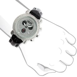 Men's Joe Rodeo Classic Diamond Bezel Watch 3.5ct -Watch Store mens joe rodeo classic diamond bezel watch 175ct 3