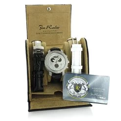 Men's Joe Rodeo Classic Diamond Bezel Watch 3.5ct -Watch Store mens joe rodeo classic diamond bezel watch 175ct 4