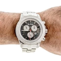 Men's Joe Rodeo Diamond Watch Master Pilot 14.70ct -Watch Store mens joe rodeo diamond watch master pilot 1470ct p 35659 bod2 1823