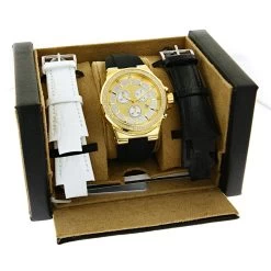 Men's Joe Rodeo Liberty Diamond Watch 1.5ct Yellow Gold Plated -Watch Store mens joe rodeo liberty diamond watch 15ct yellow gold plated box
