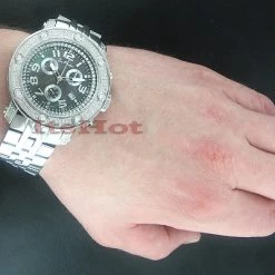 Men's Joe Rodeo JoJo Apollo Black Dial Diamond Watch 1.70ct -Watch Store mens joe rodeo watches jojo apollo diamond watch 170ct p 8344bod