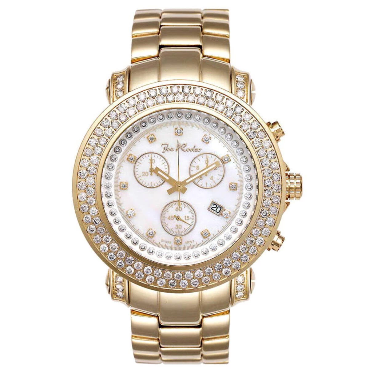 Men's JoJo Joe Rodeo Junior Diamond Watch 4.75ct Yellow 1 Men's JoJo Joe Rodeo Junior Diamond Watch 4.75ct Yellow