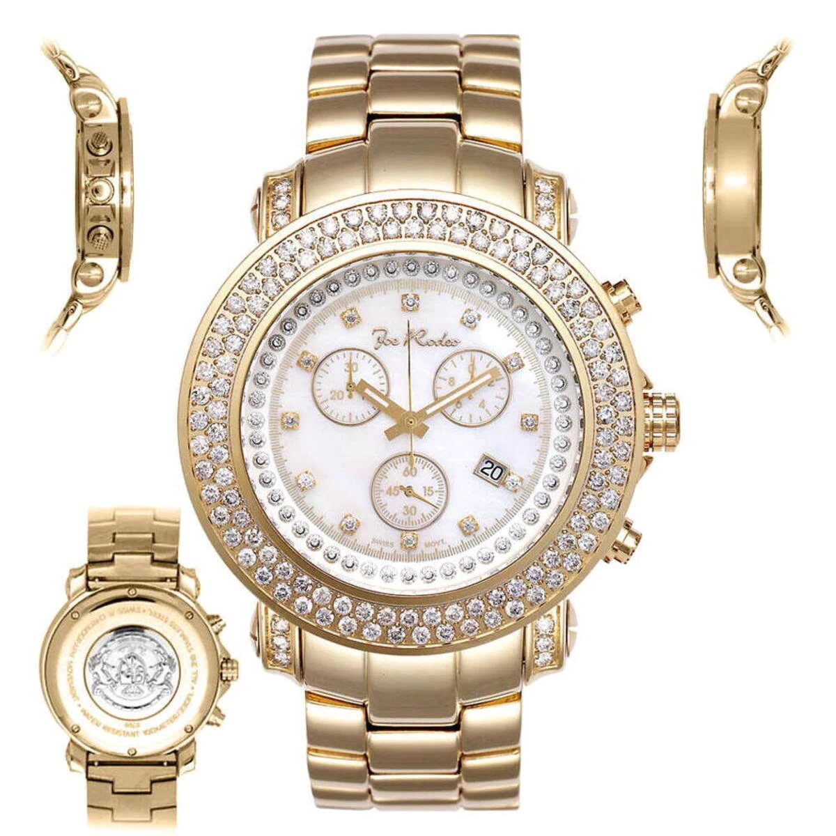 Men's JoJo Joe Rodeo Junior Diamond Watch 4.75ct Yellow 6 Men's JoJo Joe Rodeo Junior Diamond Watch 4.75ct Yellow - Image 6