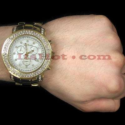 Men's JoJo Joe Rodeo Junior Diamond Watch 4.75ct Yellow 4 Men's JoJo Joe Rodeo Junior Diamond Watch 4.75ct Yellow - Image 4