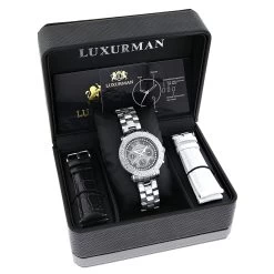 Ladies Diamond Watches By Luxurman 0.3ct Black MOP Montana 7 Ladies Diamond Watches By Luxurman 0.3ct Black MOP Montana -Watch Store mens ladies diamond watches by luxurman 03ct stainless steel band 4