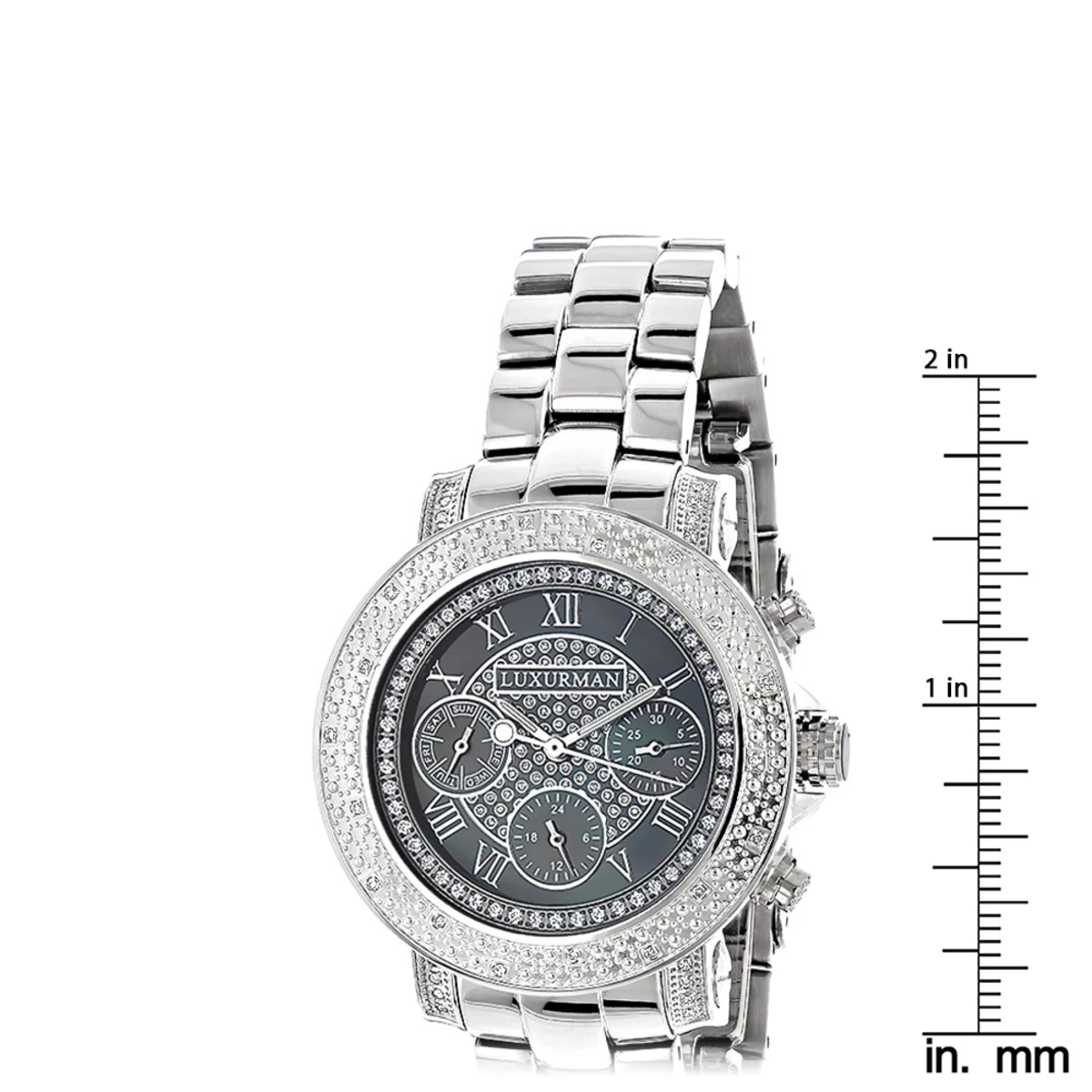 Ladies Diamond Watches By Luxurman 0.3ct Black MOP Montana 5 Ladies Diamond Watches By Luxurman 0.3ct Black MOP Montana - Image 5