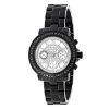 Luxurman Black Diamond White Dial Watch For Men And Women