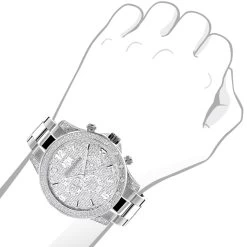 Men's Luxurman Diamond Watch 0.5ct Liberty Swiss Quartz -Watch Store mens luxurman diamond watch 05ct liberty bod