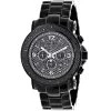 Men's Oversized Black Diamond Watch By LUXURMAN 0.75ct Chronograph