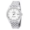 Men's Rolex Datejust 41mm White Dial Diamond Bezel