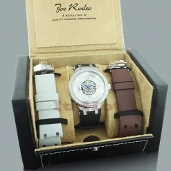 White Men's Skeleton AutomaticJoe Rodeo Diamond Watch 2.20ct -Watch Store mens skeleton watches joe rodeo diamond watch 220ct p 45429box