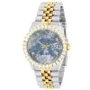 Men's Watch Rolex Datejust 36mm Blue Sea Mother Of Pearl Dial Jubilee Bracelet Diamond 4ct Bezel