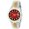 Men's Watch Rolex Datejust 36mm Dark Red Dark Dial Jubilee Bracelet Diamond 4ct Bezel