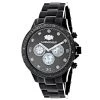 Midsize Men's Black Diamond Watch By Luxurman 0.25ct