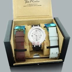 Real Diamond Watch For Men: Joe Rodeo Master 6.50ct -Watch Store pave diamond watch joe rodeo master 650ct p 45223box