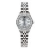 Rolex Datejust 69160 26mm Silver Dial 0.9ct Diamond Bezel Watch For Women