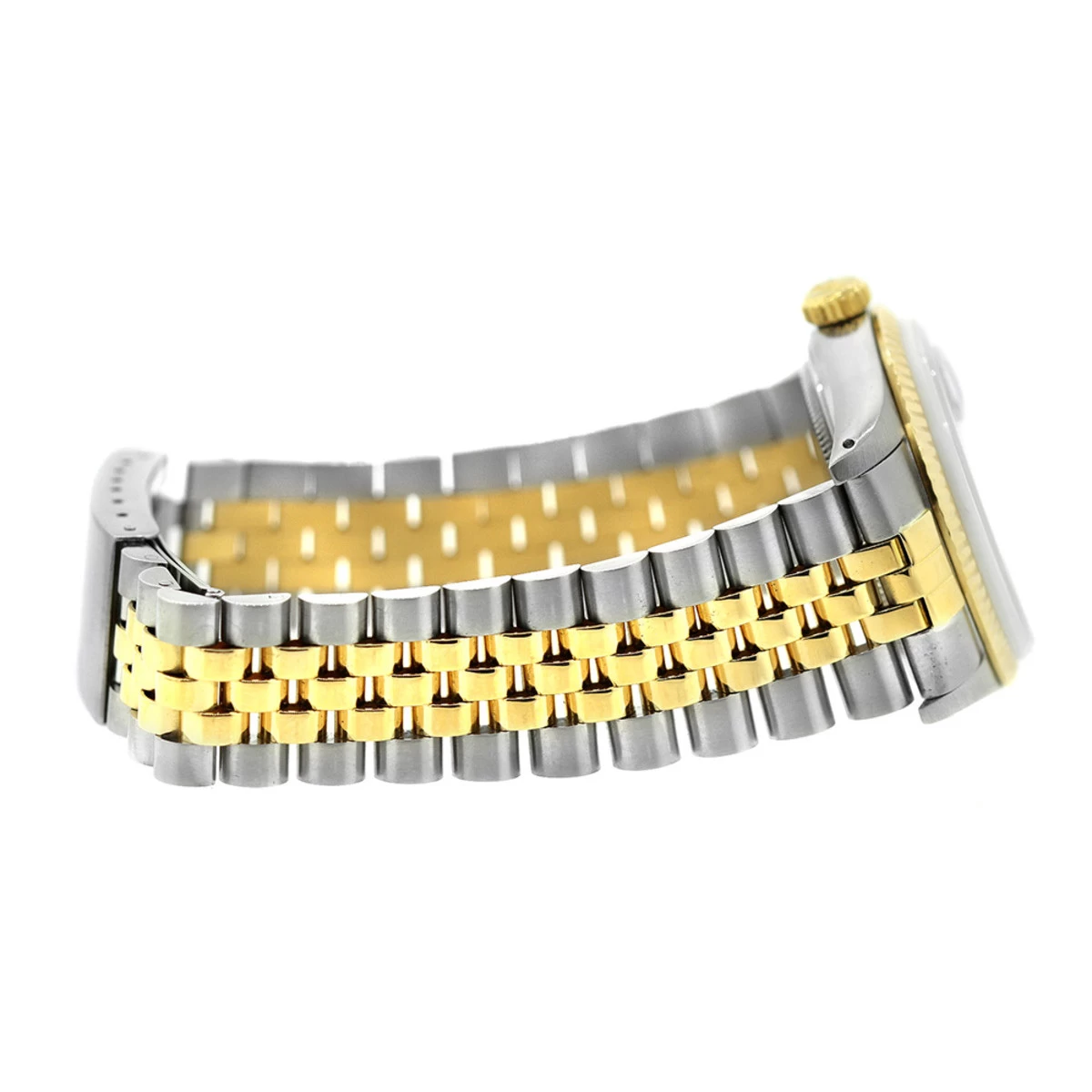 36mm Rolex Datejust Diamond Watch For Men 0.1ct Stainless Steel And Gold White Dial 7 36mm Rolex Datejust Diamond Watch For Men 0.1ct Stainless Steel And Gold White Dial - Image 7