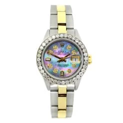 26mm Rolex Datejust Ladies Diamond Watch Stainless Steel & Gold 1.2ct