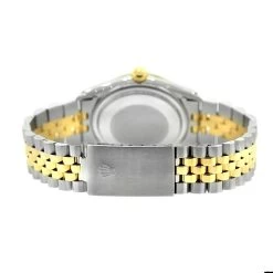 36mm Rolex Datejust Men's Diamond Watch Stainless Steel Yellow Gold Blue Dial -Watch Store rolex datejust mens custom diamond watch stainless steel and 18k gold back