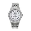 Rolex Datejust Men's Diamond Bezel Watch Stainless Steel 5ct 36mm Case