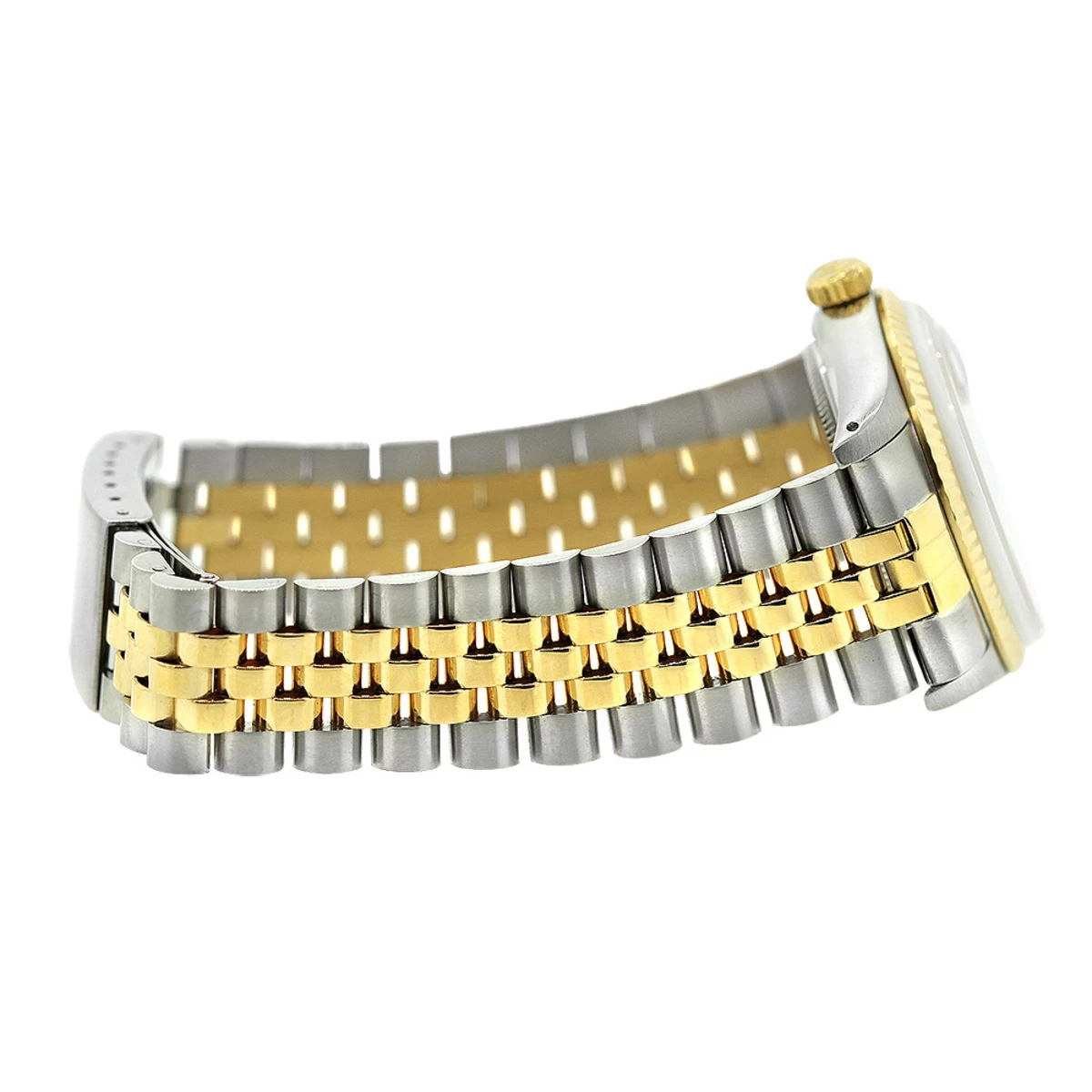 Rolex Datejust Men's Diamond Watch Oyster Perpetual Stainless Steel Gold 36mm Black Dial 7 Rolex Datejust Men's Diamond Watch Oyster Perpetual Stainless Steel Gold 36mm Black Dial - Image 7