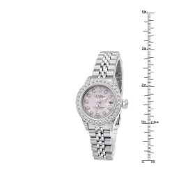 Ladies Diamond Rolex Datejust Watch Pink MOP Dial 26mm Oyster Perpetual 2ct -Watch Store rolex datejust oyster perpetual womens diamond watch pink mop diall 17ct ruler 1 1669622509