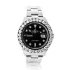 Rolex Explorer II Men's Diamond Bezel Watch Stainless Steel Black Dial 5ct