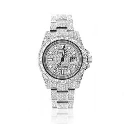 Watch Store 30 Rolex GMT Master II Diamond Watch For Men 28ct 40mm