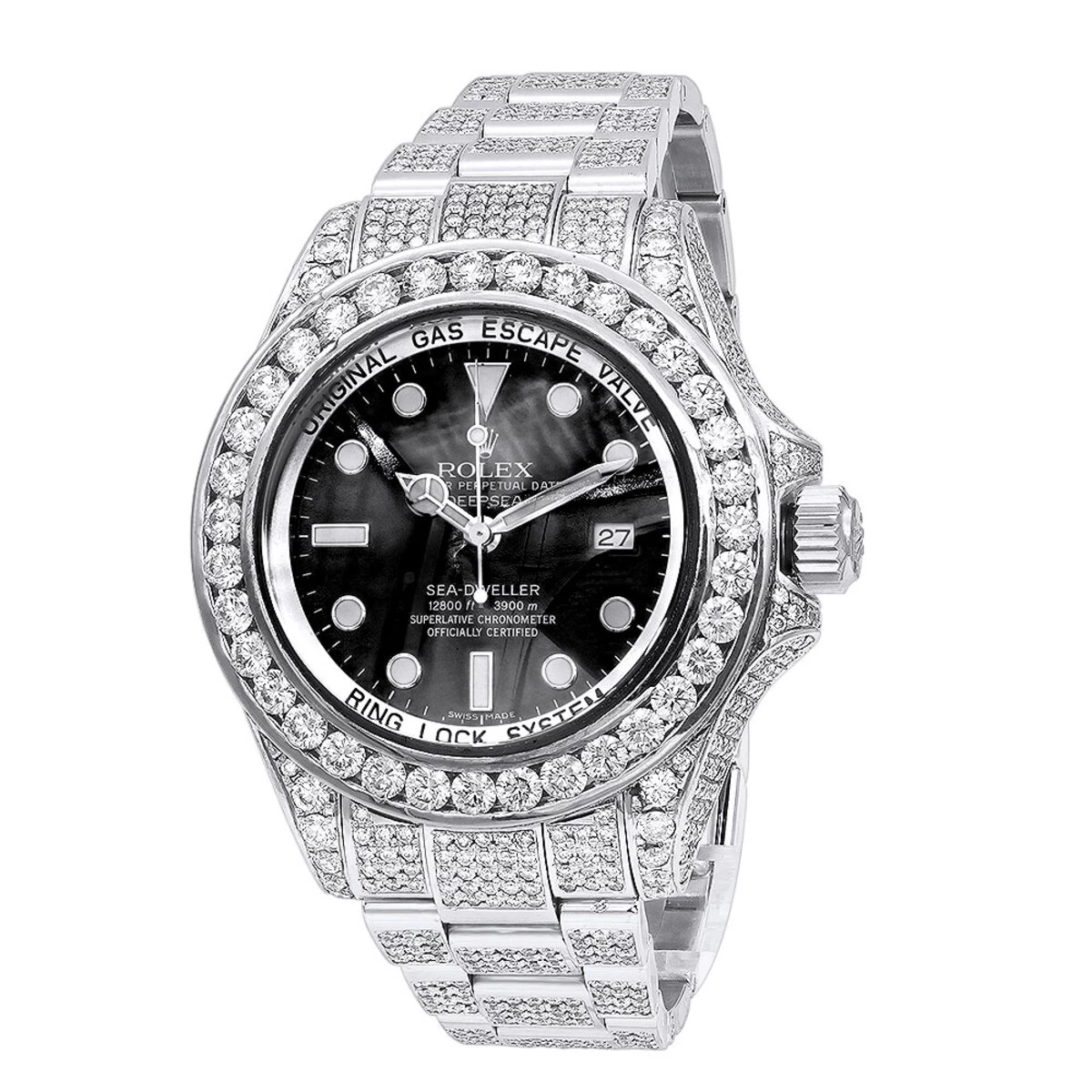 Rolex Sea Dweller DeepSea Men's Diamond Watch 32.55ct 1 Rolex Sea Dweller DeepSea Men's Diamond Watch 32.55ct