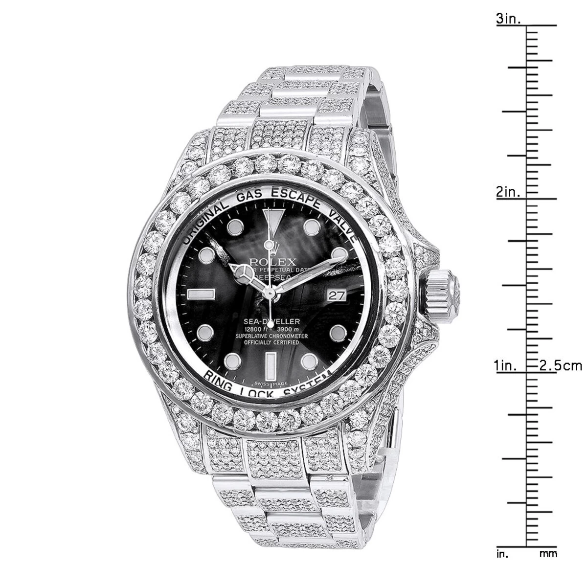 Rolex Sea Dweller DeepSea Men's Diamond Watch 32.55ct 4 Rolex Sea Dweller DeepSea Men's Diamond Watch 32.55ct - Image 4