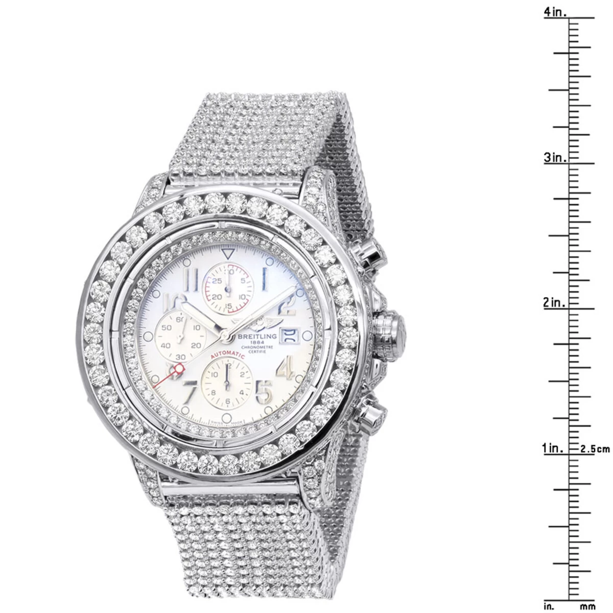 Super Avenger Breitling Diamond Watch For Men 35 Carats 4 Super Avenger Breitling Diamond Watch For Men 35 Carats - Image 4