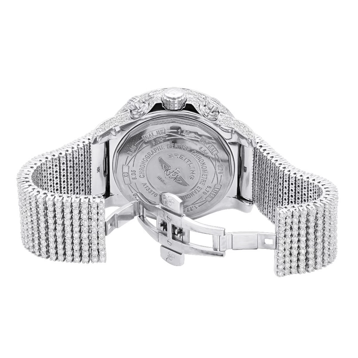 Super Avenger Breitling Diamond Watch For Men 35 Carats 2 Super Avenger Breitling Diamond Watch For Men 35 Carats - Image 2